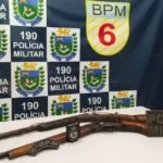 Ao atender caso de violência doméstica, PM apreende duas armas de fogo em Ladário