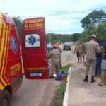 Bombeiros socorrem crianças atropeladas no centro e Anel Viário de Corumbá