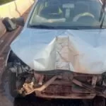 Idosa morre em colisão entre carro e caminhão na ponte sobre o Rio Paraguai