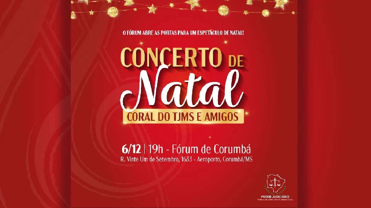 Leia mais sobre o artigo Poder Judiciário Estadual promove o Concerto de Natal na Comarca de Corumbá