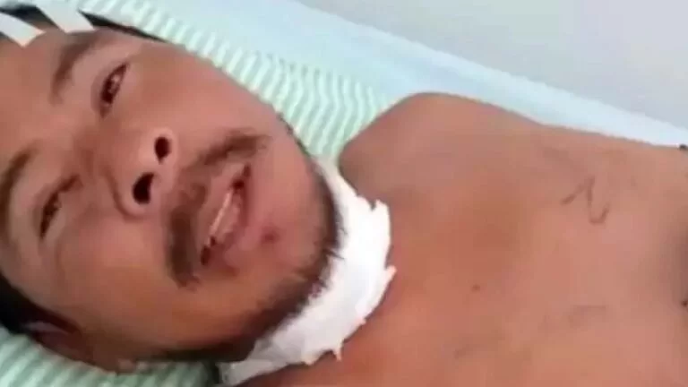 “Me seguraram e cortaram a minha garganta”, diz homem que foi enterrado vivo