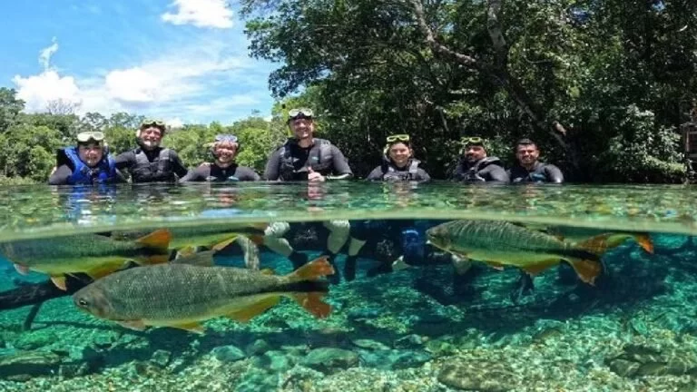 Jornalistas e influenciadores aproveitam voo direto para conhecer as belezas naturais de Bonito