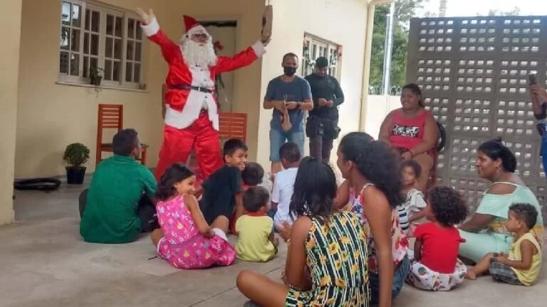 Entidade promove evento de natal com crianças acolhidas de Corumbá e Ladário