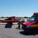 Aeronave do Corpo de Bombeiros socorre gestante atacada por marimbondos no Pantanal