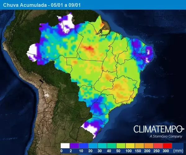 climatempo chuva 5 9 janeiro