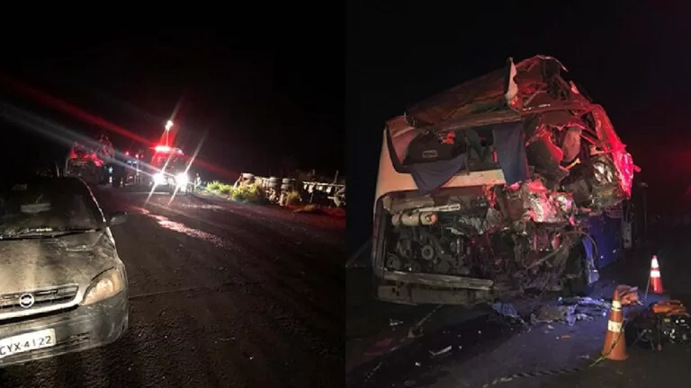 Bolivianos morrem após ônibus que seguia para São Paulo ser atingido por carreta