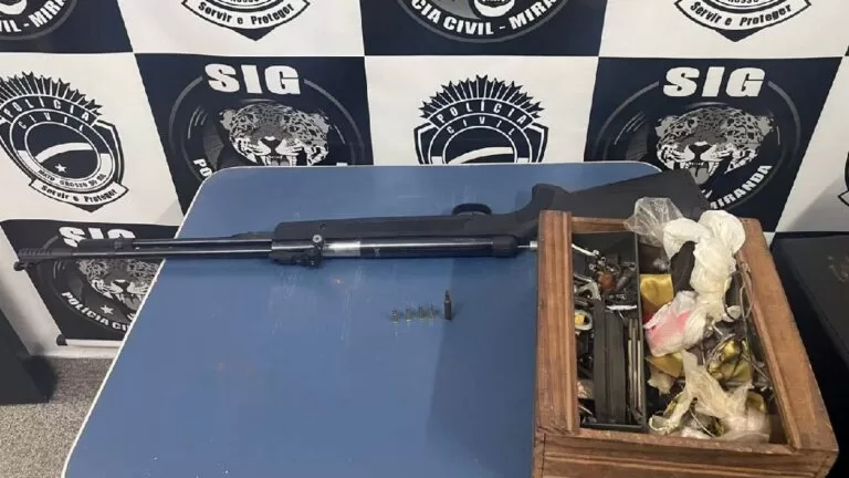 Psicopata que atirava em veículos na BR-262 é preso pela Polícia Civil de Miranda