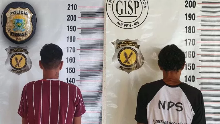 Condenados por roubo e furto são presos pela Polícia Penal em Corumbá