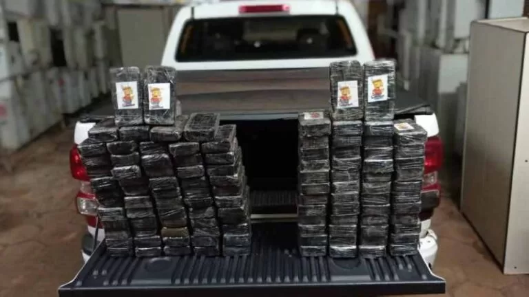 PF apreende 116kg de cocaína com ‘selos de qualidade’ do Bart Simpson em MS