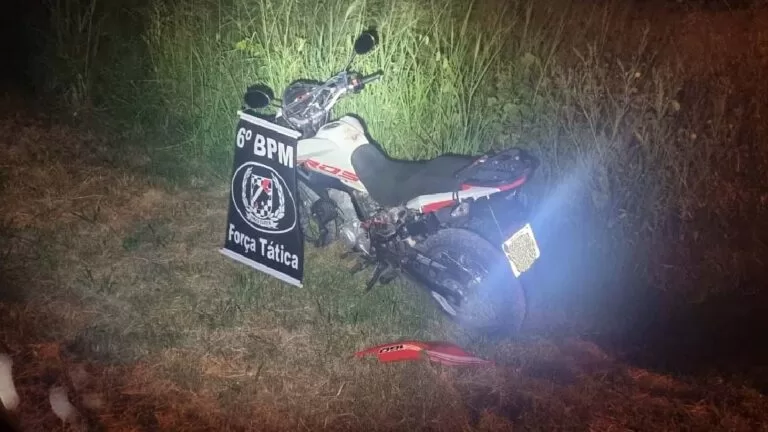 Boliviano é preso pela Força Tática após roubo de motocicleta na parte alta de Corumbá