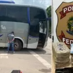 PF flagra ônibus transportando imigrantes ilegais e drogas em Corumbá