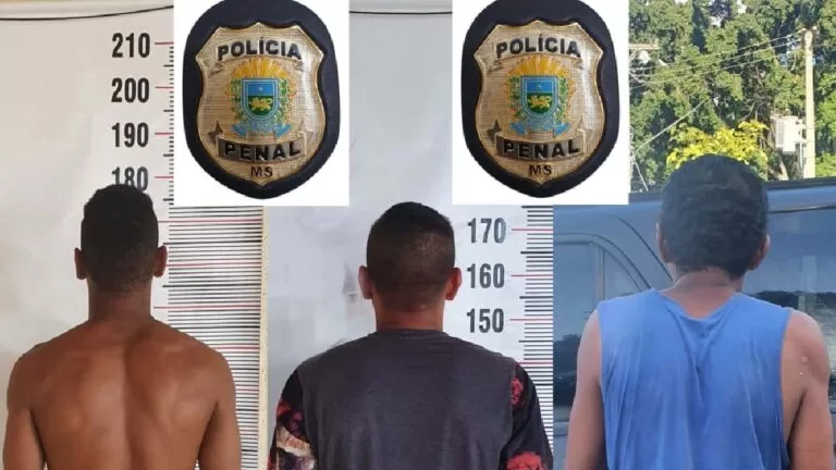 Condenados por roubo, furto e tráfico de drogas são presos pela Polícia Penal de Corumbá