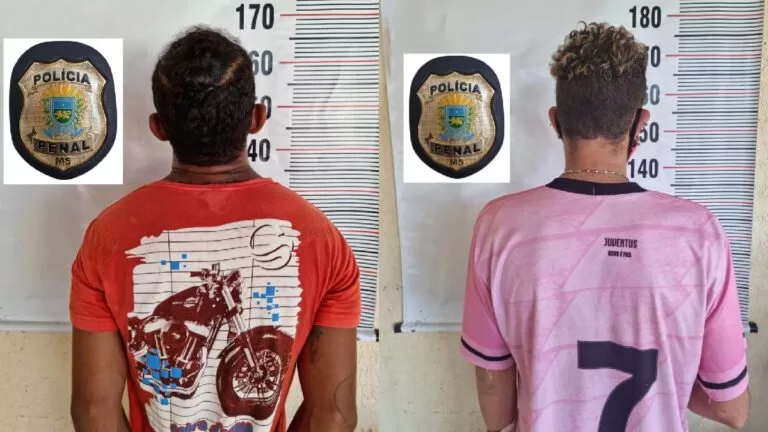 Condenados por roubo e receptação são presos pela Polícia Penal em Corumbá e Ladário