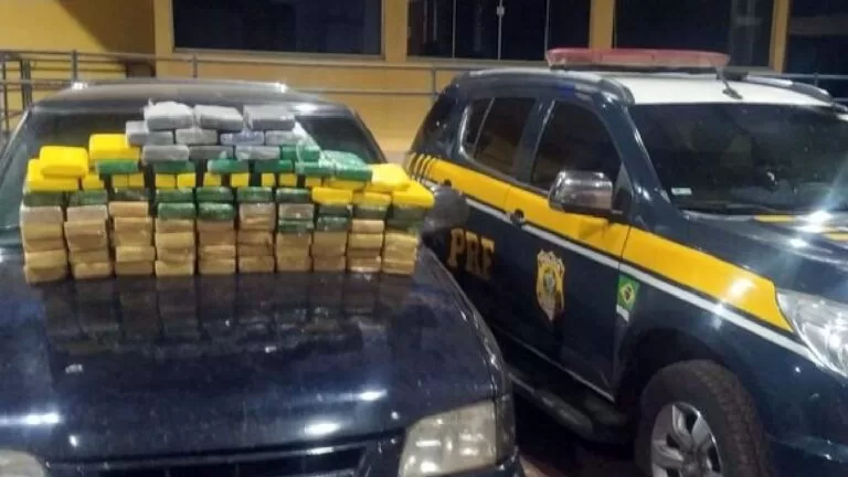 PRF apreende 93 quilos de pasta base de Cocaína em Miranda