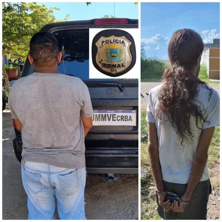 Foragidos da justiça são presos pela Polícia Penal no centro e Centro América