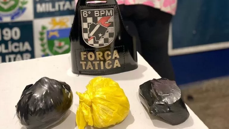 Mulher é presa ao embarcar em ônibus com quase um quilo de entorpecentes