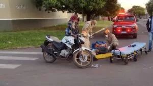 Leia mais sobre o artigo Motociclista fica ferido em colisão com carro no NSª de Fátima