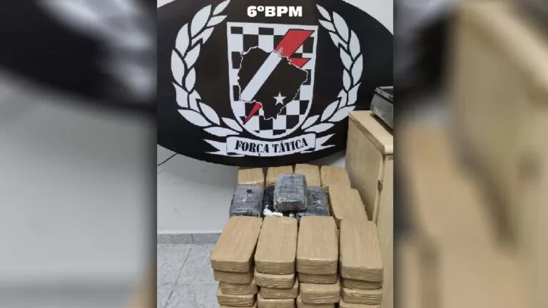 Força Tática apreende mais de 100 Kg de entorpecente durante abordagem em Corumbá