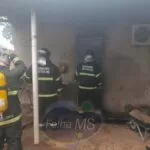 Incêndio atinge residência no Cristo Redentor e mobiliza equipe dos Bombeiros