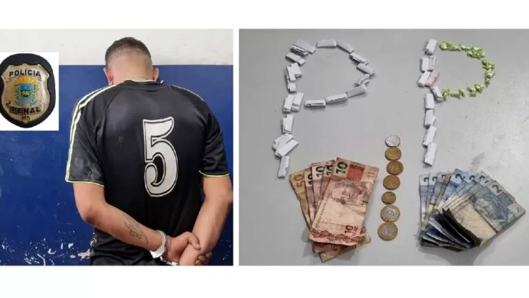 Polícia Penal prende traficante em flagrante no “Beco do Borrowski”