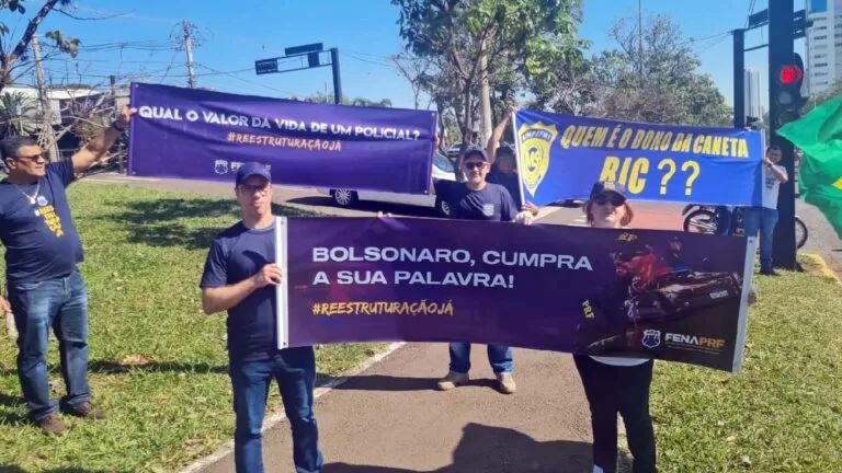 Protesto da PRF em MS mostra insatisfação com Bolsonaro por não cumprimento de promessas