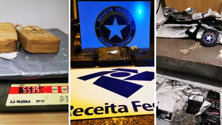 Em três dias Receita Federal apreende quase 20 KG de cocaína na fronteira em Corumbá