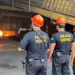 Polícia Federal de Corumbá faz incineração de 670 kg de cocaína