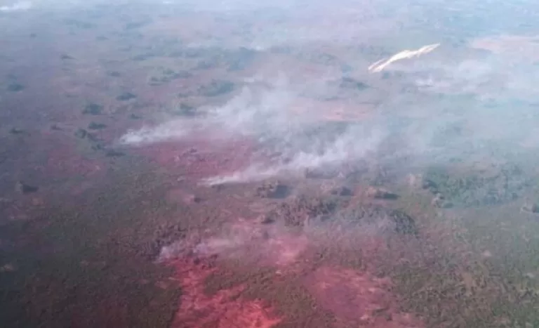 Com seca, fogo volta preocupar e Bombeiros monitoram áreas no Pantanal