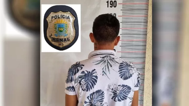 Foragido desde 2016 é preso pela Polícia Penal no centro de Corumbá