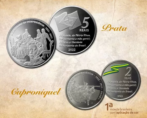 Você está visualizando atualmente Banco Central lança novas moedas em alusão aos 200 anos da Independência