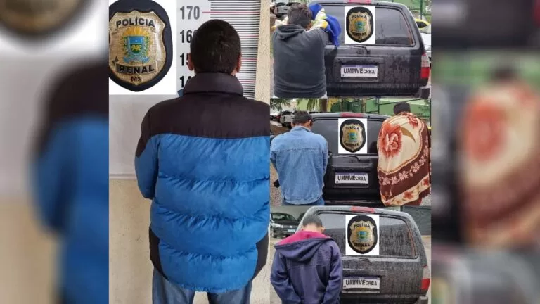 Foragidos são presos pela Polícia Penal em Corumbá; monitorado saiu para “curtir” baile funk