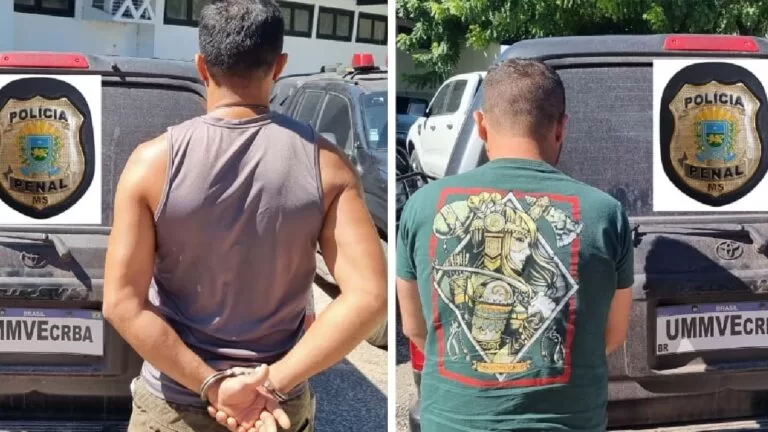 Condenados por tráfico de armas e receptação são presos pela Polícia Penal de Corumbá