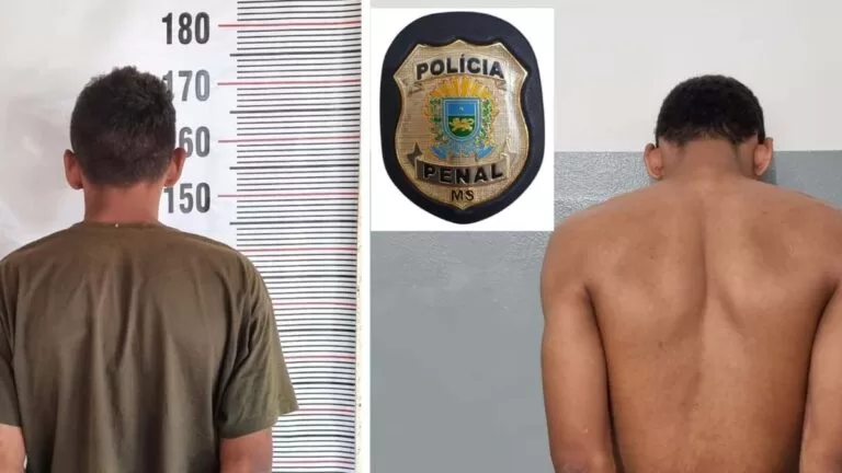 Condenados por roubo são presos pela Polícia Penal após romperem tornozeleira eletrônica