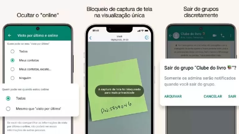 WhatsApp vai permitir esconder status ‘online’; veja novas funcionalidades