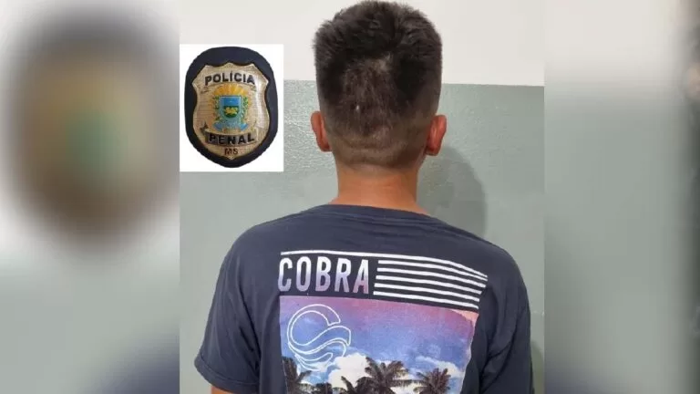Foragido desde janeiro, condenado por roubo é preso pela Polícia Penal de Corumbá