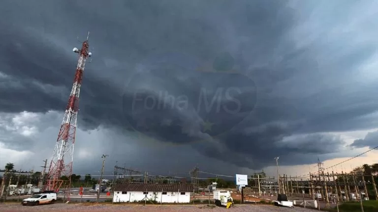 Tempestades isoladas devem atingir Mato Grosso do Sul nesta quarta-feira, com risco de ventos fortes e descargas elétricas em várias regiões.
