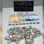 Força Tática flagra venda de drogas e dois são presos no Cristo Redentor