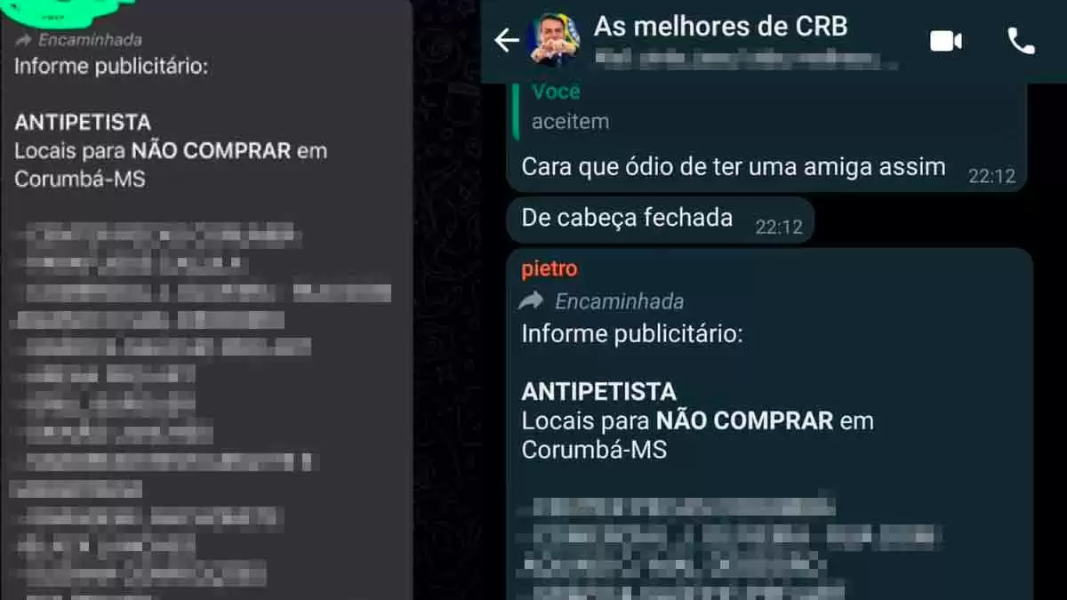 No momento, você está visualizando Grupos bolsonaristas espalham fake, discurso xenofóbico e apoio a boicote em Corumbá