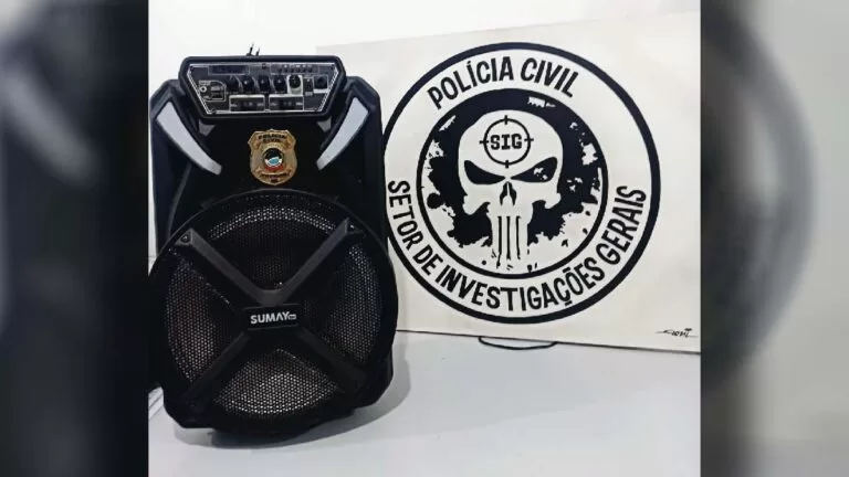 Polícia Civil recupera caixa de som furtada há um ano