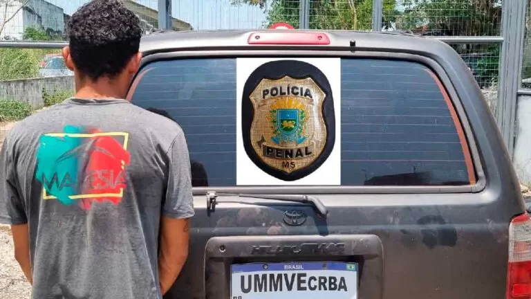 Com duas condenações por tráfico, homem é preso pela Polícia Penal em Corumbá