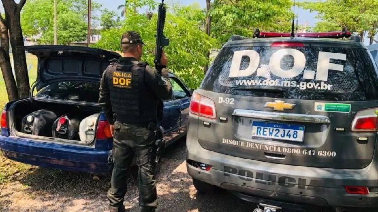 DOF prende dupla por contrabando de combustível em Corumbá