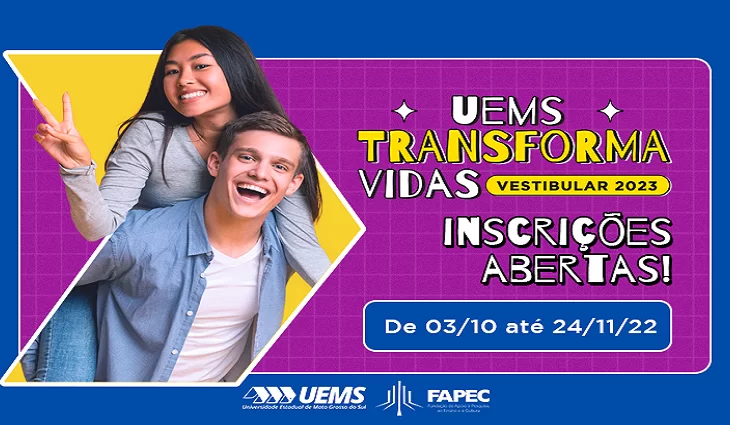 Leia mais sobre o artigo Inscrições para o Vestibular da UEMS seguem abertas até 24 de novembro