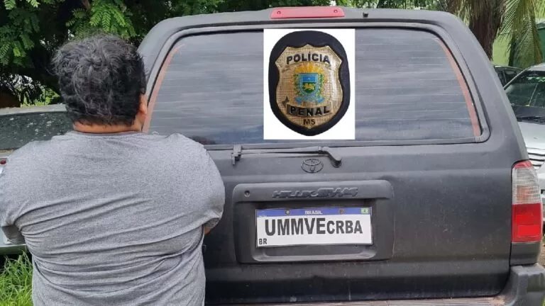 Foragido é preso pela Polícia Penal enquanto fazia compras no centro de Corumbá