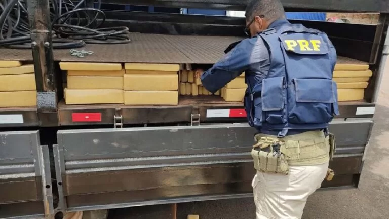 PRF apreende mais de 1,5 mil Kg de maconha em abordagem a veículo na BR-262