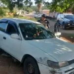 Ladrão é preso após atolar carro que furtou na parte alta de Corumbá