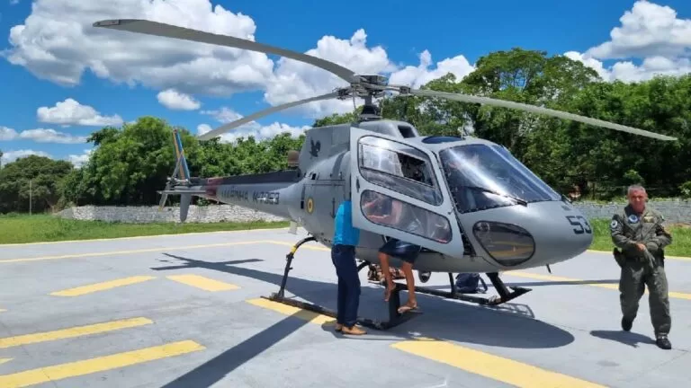 Com febre e desmaios, idosa é resgatada pela Marinha em fazenda no Pantanal