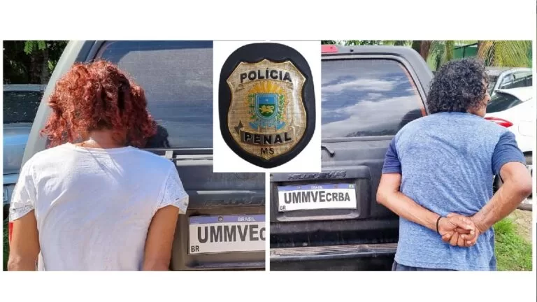 Foragidos da justiça são presos pela Polícia Penal no Popular Velha e Cristo Redentor