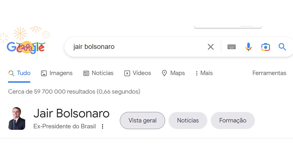 Você está visualizando atualmente Google atualiza cargo de Jair Bolsonaro para ‘ex-presidente do Brasil’