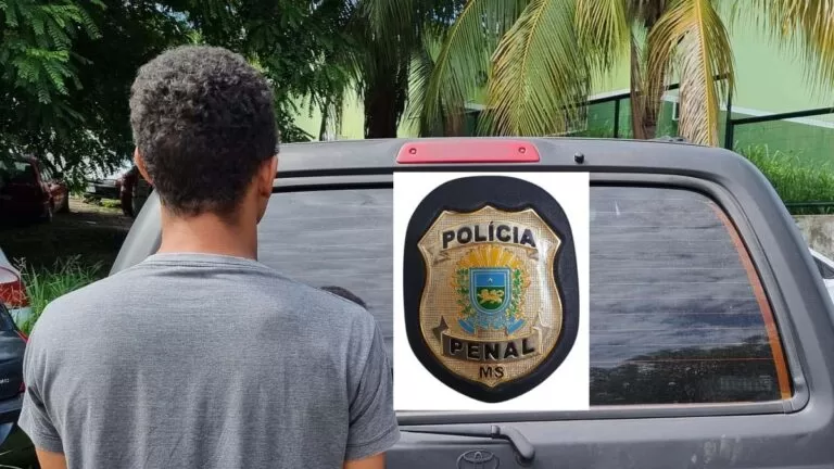 Polícia Penal cumpre mandado de prisão na parte alta de Corumbá