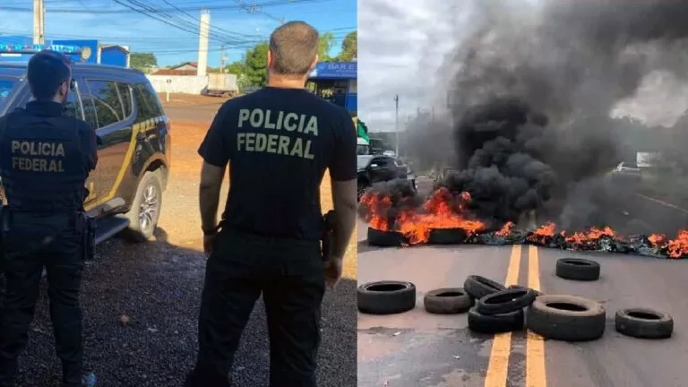 PF deflagra operação contra crimes cometidos durante bloqueios em rodovias federais em MS